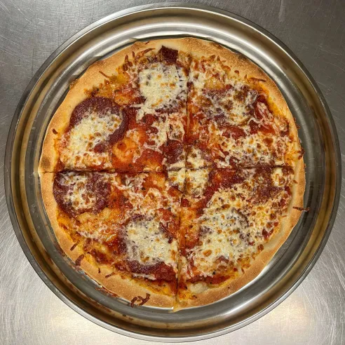 Szalámis pizza 30cm